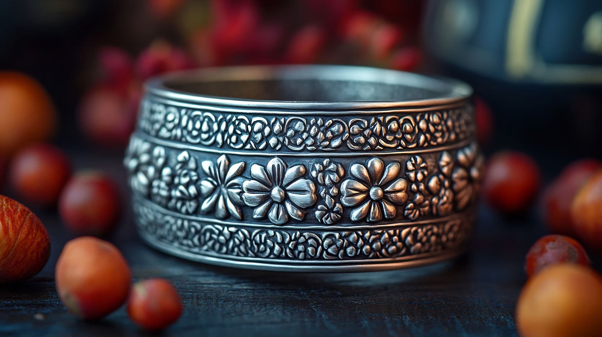 Lotus Filigree Bangle