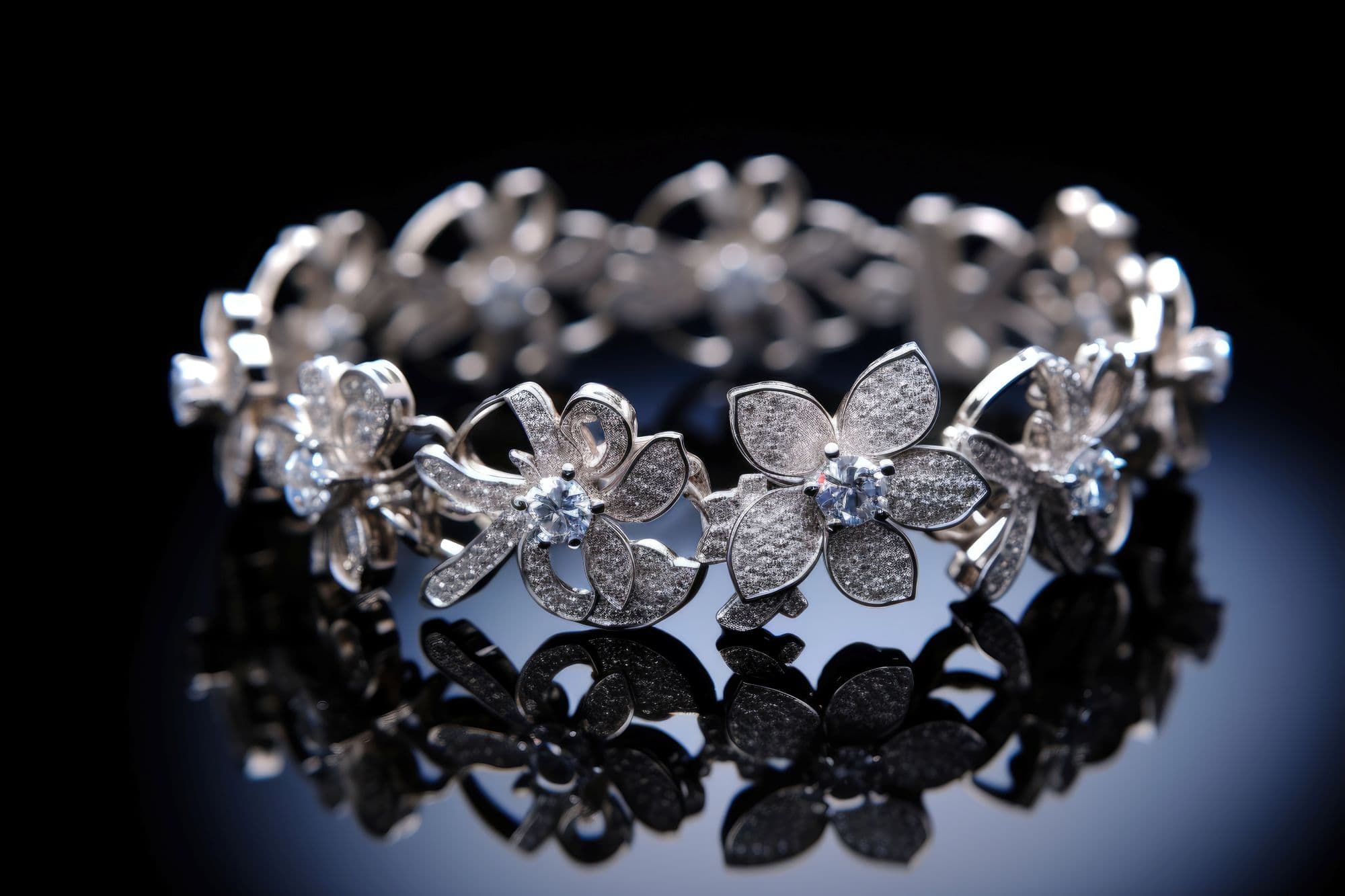Midnight Crystal Bangle